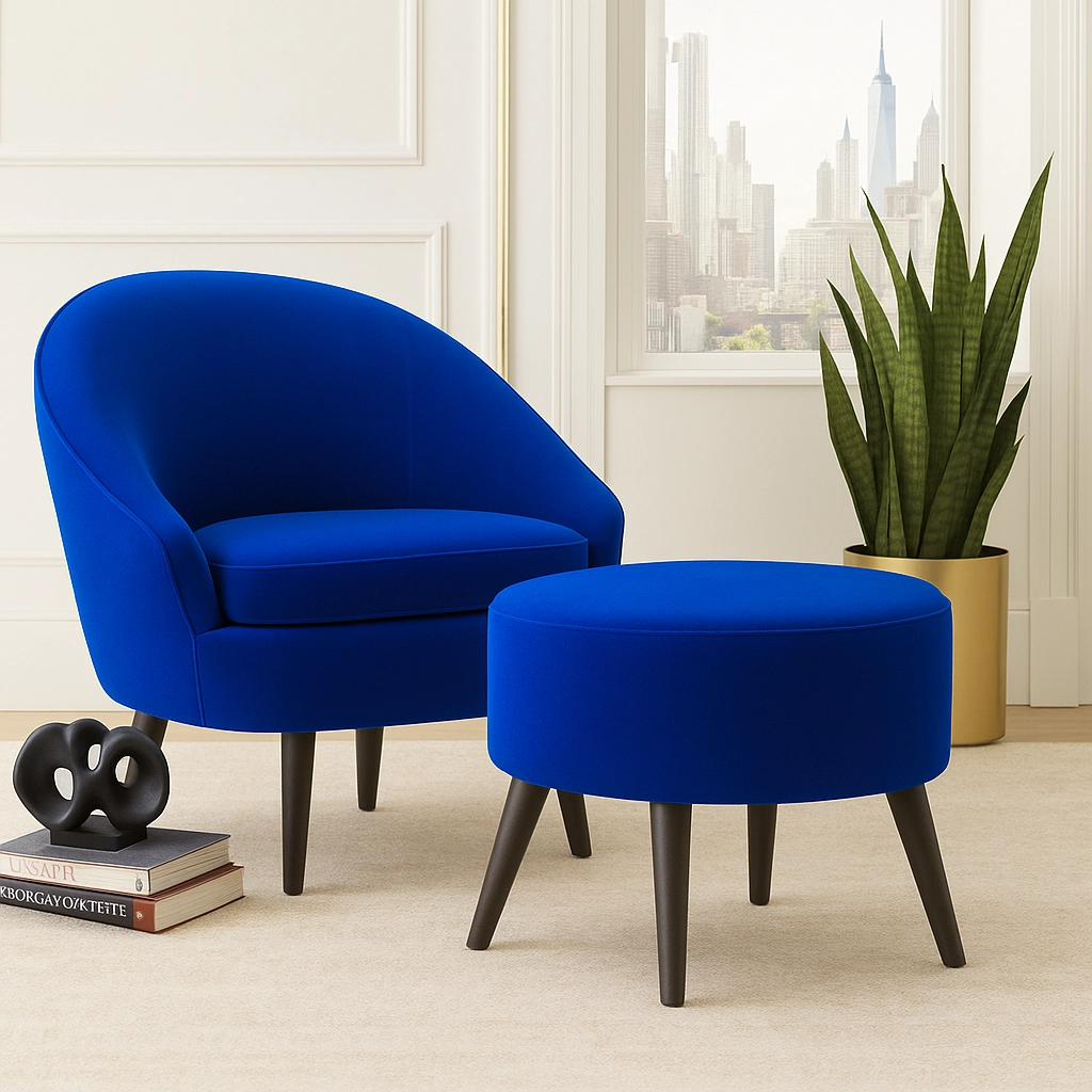 Camilla Armchair and Ottoman Set - Image 7