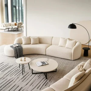 Elego Curved Fabric Sofa