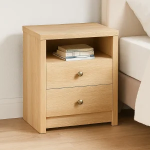 Frost White Bedside Table