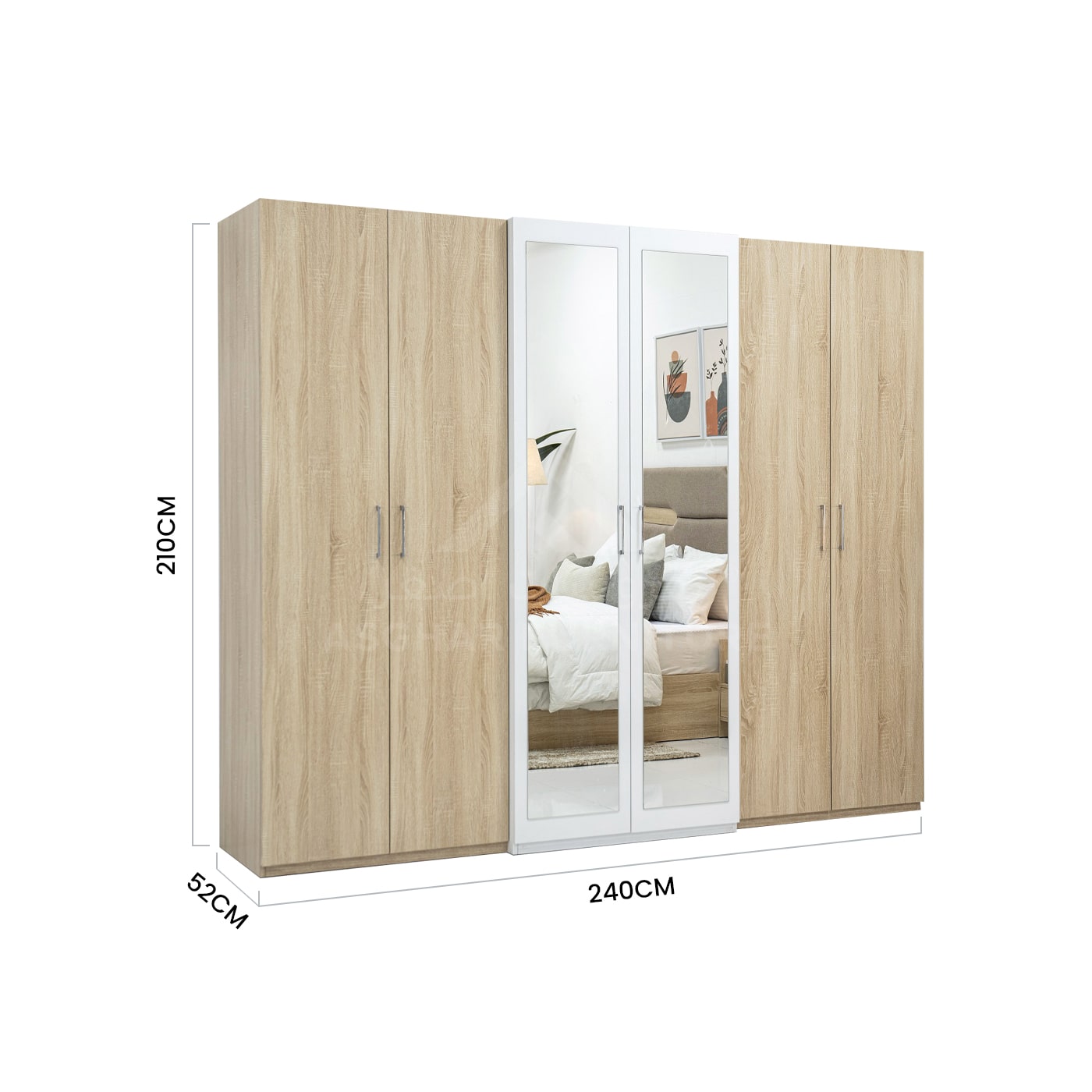 Rubik’s 6 - Door Wardrobe - Image 3