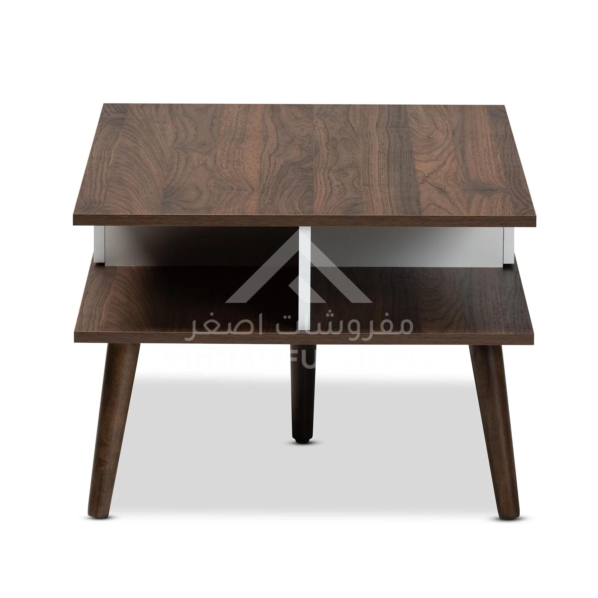Halin Mid-Century Modern 2-Drawer Coffee Table - Image 2