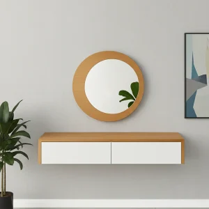 Floating Dresser With Mirror